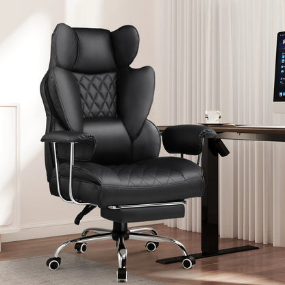 Big Tall Gaming Chair Ergonomic Office Footrest