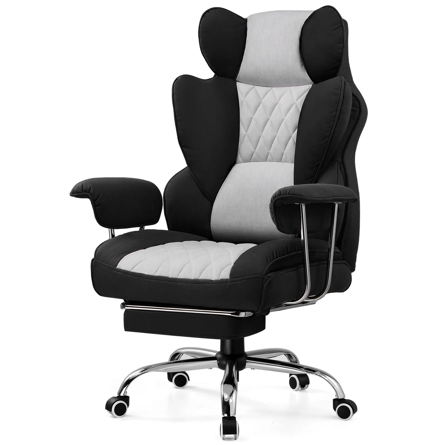 Big Tall Gaming Chair Ergonomic Office Footrest