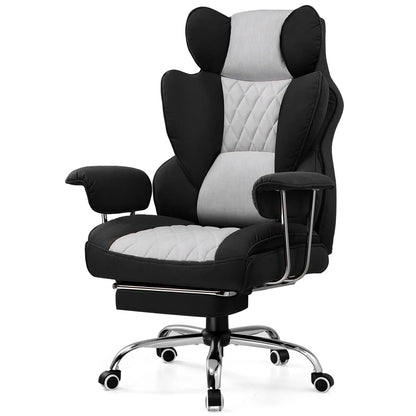 Big Tall Gaming Chair Ergonomic Office Footrest