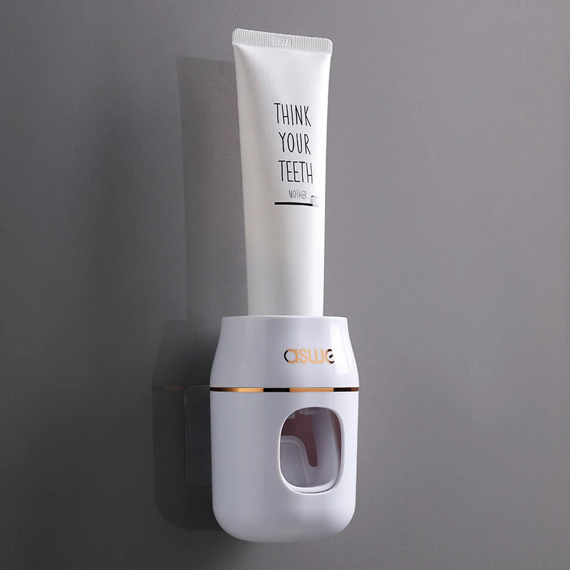 Wall Mounted Automatic Toothpaste Dispenser Set