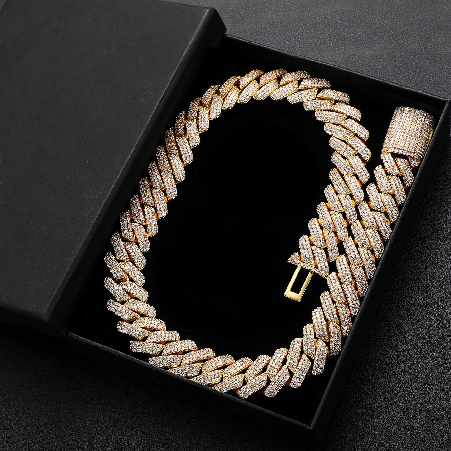 Men's 20mm 3-Row Iced Out Cuban Link Chain | 925 Sterling Silver Hip Hop Jewelry | High Quality AAA+ Cubic Zirconia