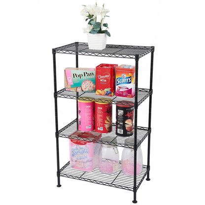 4-Tier Heavy Duty Industrial Wire Storage Rack