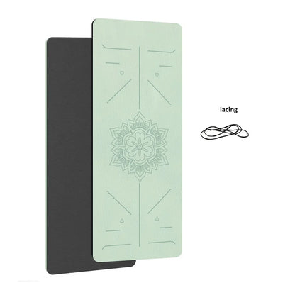 Non-Slip Yoga Mat with Alignment Guide