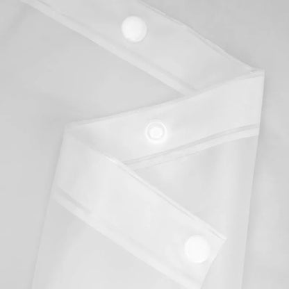 Snap-In Waterproof Frost Shower Curtain Liner