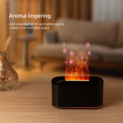 Flame Colorful LED Aroma Essential Oil Diffuse