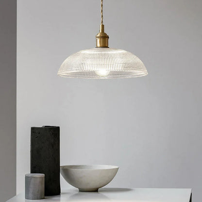 Nordic Retro Glass Flower Pendant Light