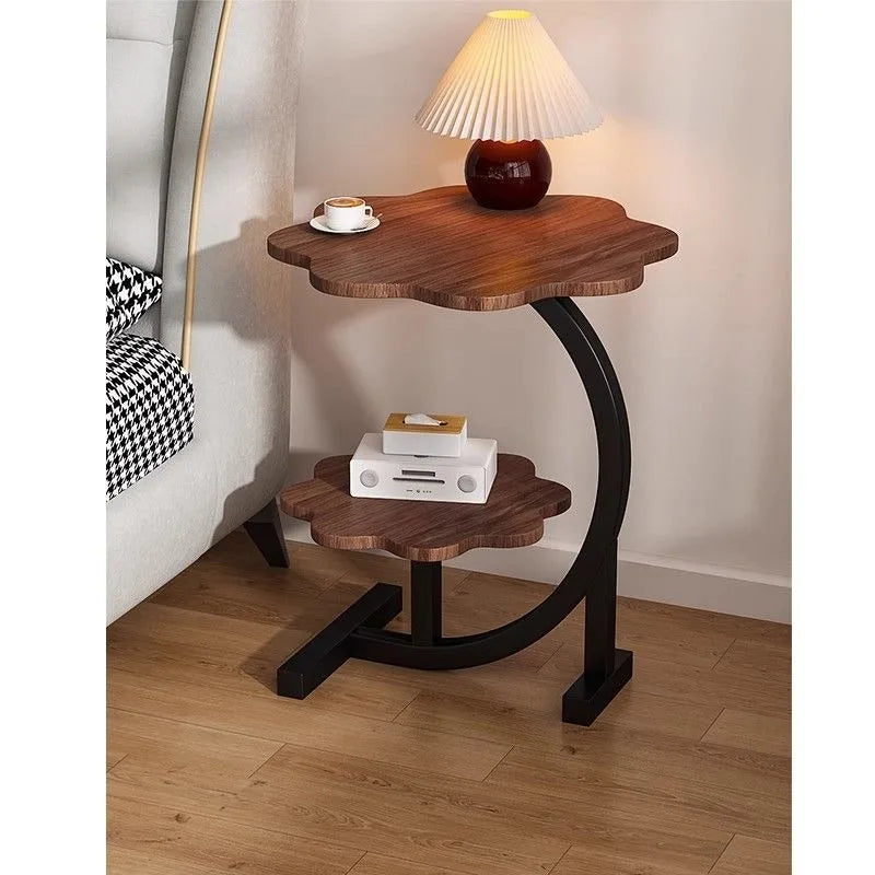 Medieval Cloud Double-Layer Round Side Table