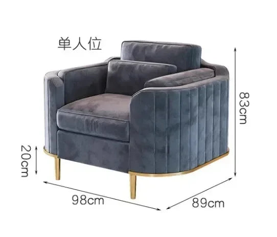 Luxury Emerald Green Velvet Sofa Set – Designer Floor Armchair & Sectional Lounge