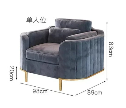 Luxury Emerald Green Velvet Sofa Set – Designer Floor Armchair & Sectional Lounge