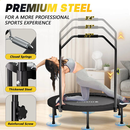 40" Foldable Mini Fitness Trampoline Rebounder