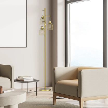 70" Tree Floor Lamp with 3 Bulbs Included