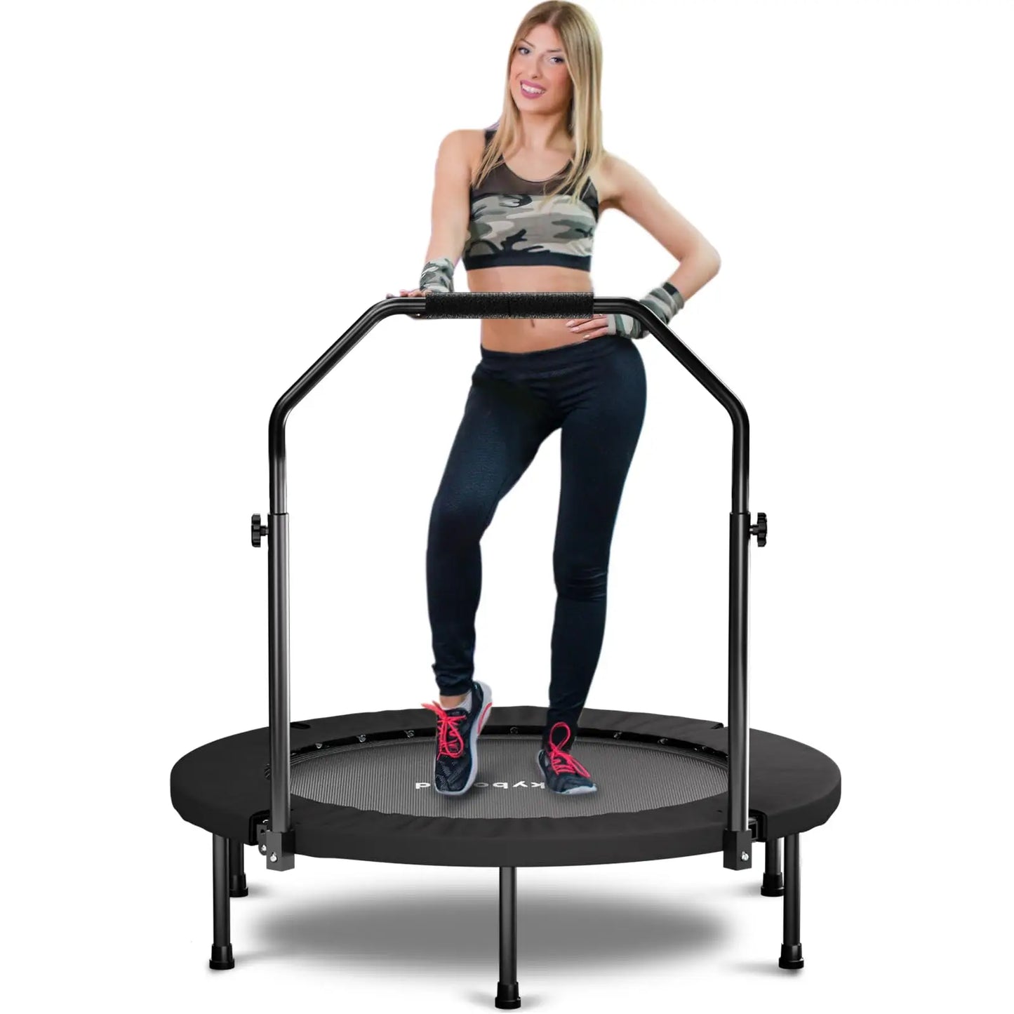 40" Foldable Mini Fitness Trampoline Rebounder