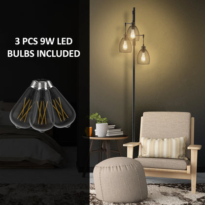 70" Tree Floor Lamp with 3 Bulbs Included