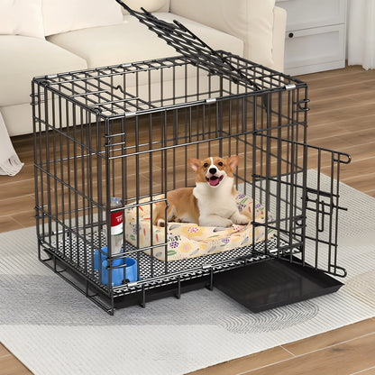 Thickened Foldable Dog Cage & Travel Kennel for Small to Large Dogs
