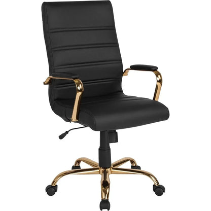 High Back Black Leather Executive Office Chair