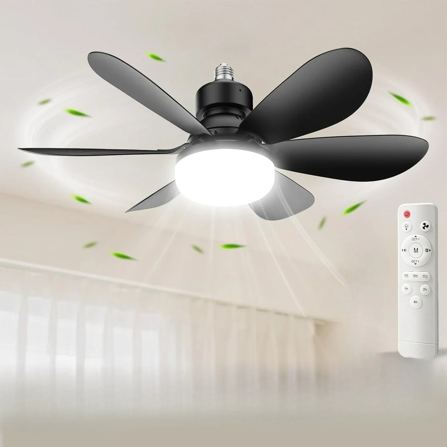 Smart LED Ceiling Fan Light with Remote