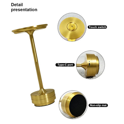 Rechargeable Retro Touch LED Desk Lamp