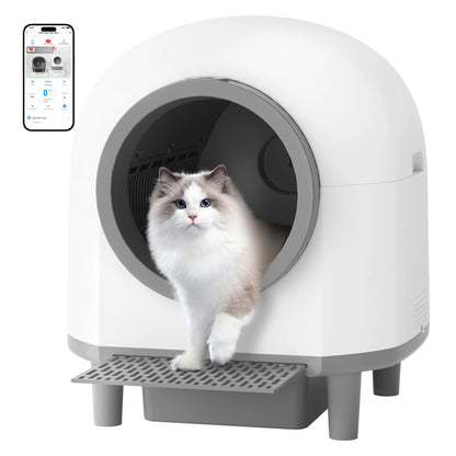 Smart Automatic Cat Litter Box with App Control