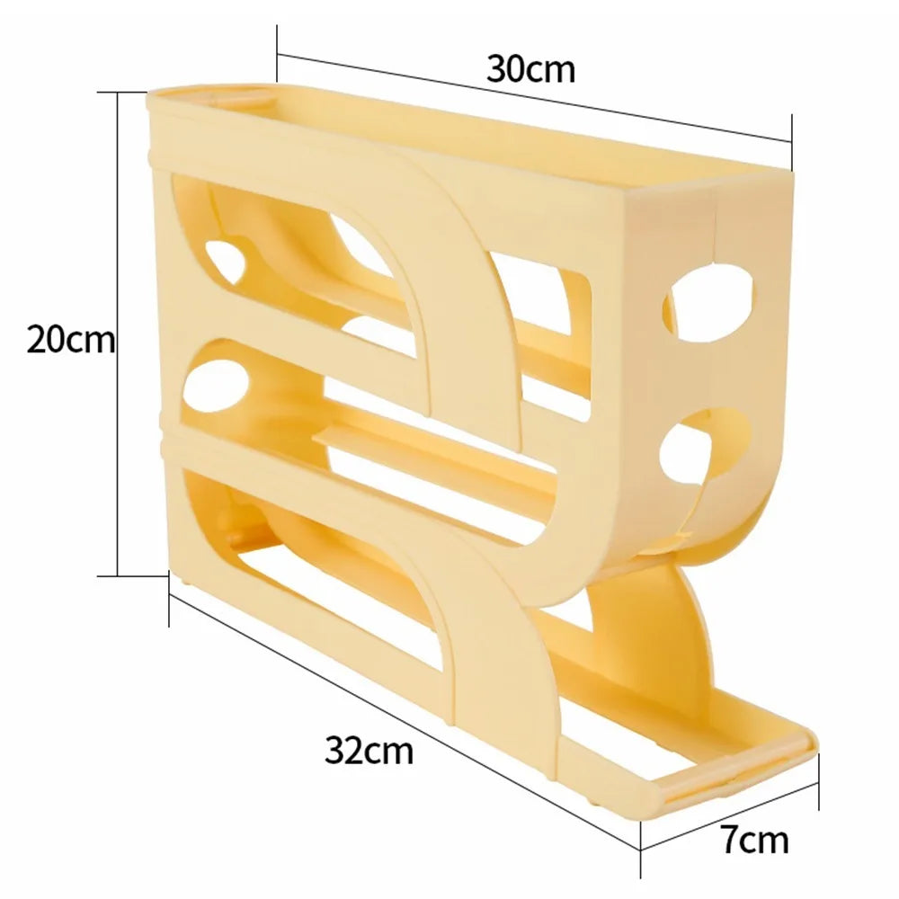 Automatic Rolling Egg Holder Storage Rack
