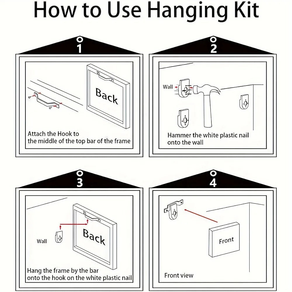 Modern Abstract Black Gold Floral Canvas Art