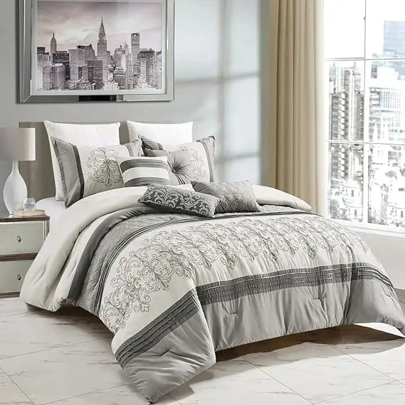 Luxury 7-Piece Full/Queen Comforter Set