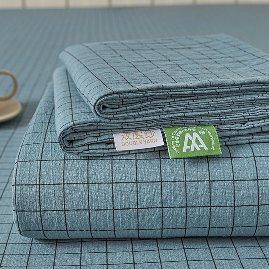 High Density Washed Cotton Sheet Set