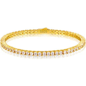 2mm Moissanite Tennis Necklace in 925 Sterling Silver | D VVS1 Brilliant Cut | Passes Diamond Tester with GRA Certificate