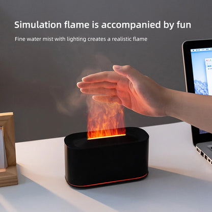 Flame Colorful LED Aroma Essential Oil Diffuse