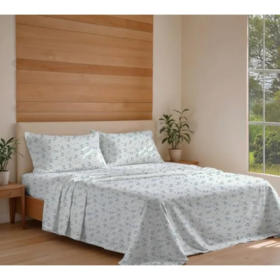 Organic Cotton Percale Cooling Sheet Set