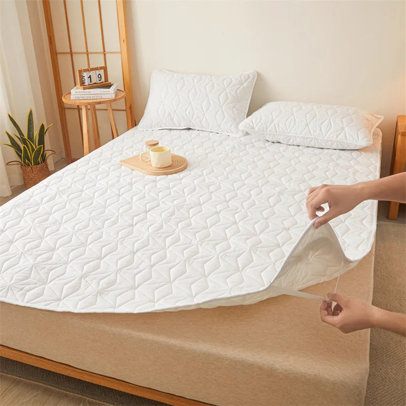 Quilted Waterproof Thick Mattress Topper Pad