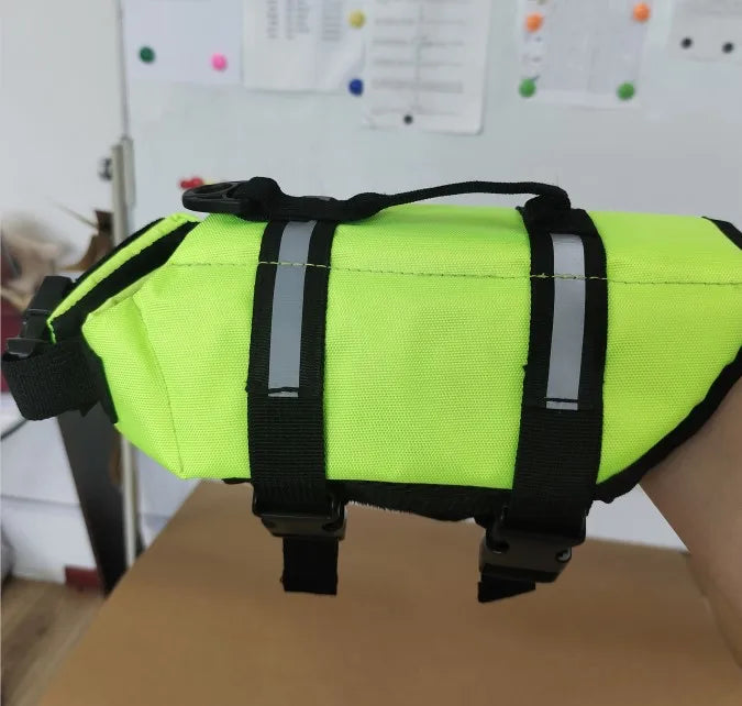 Reflective Adjustable High-Buoyancy Dog Life Jacket