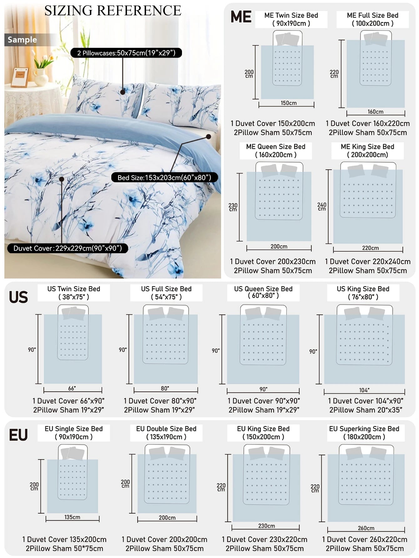 Soft Floral Leaf Duvet Cover Set