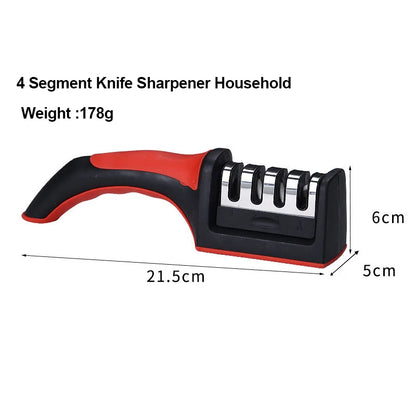 4 Segment Household Handheld Knife Sharpener