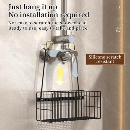 Hanging Showerhead Rack for Shampoo, Soap & Accessories