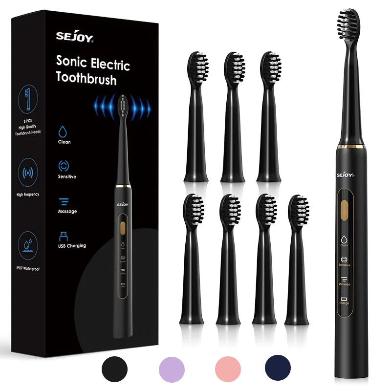 Sonic Electric Toothbrush Rechargeable 3 Modes IPX7
