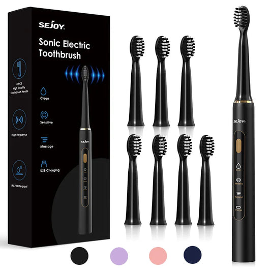 Sonic Electric Toothbrush Rechargeable 3 Modes IPX7