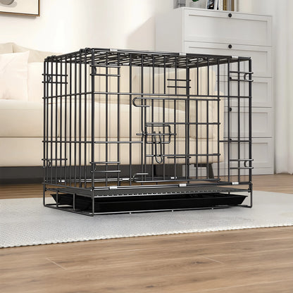 Thickened Foldable Dog Cage & Travel Kennel for Small to Large Dogs