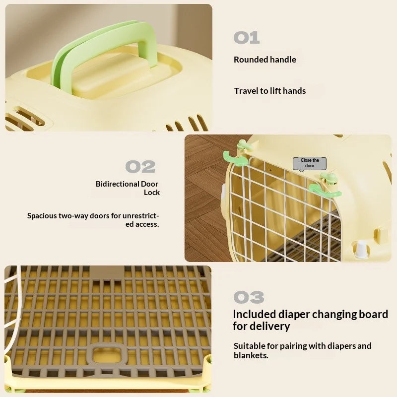 Airline Approved Pet Carrier with Hard Shell Bubble Capsule Window