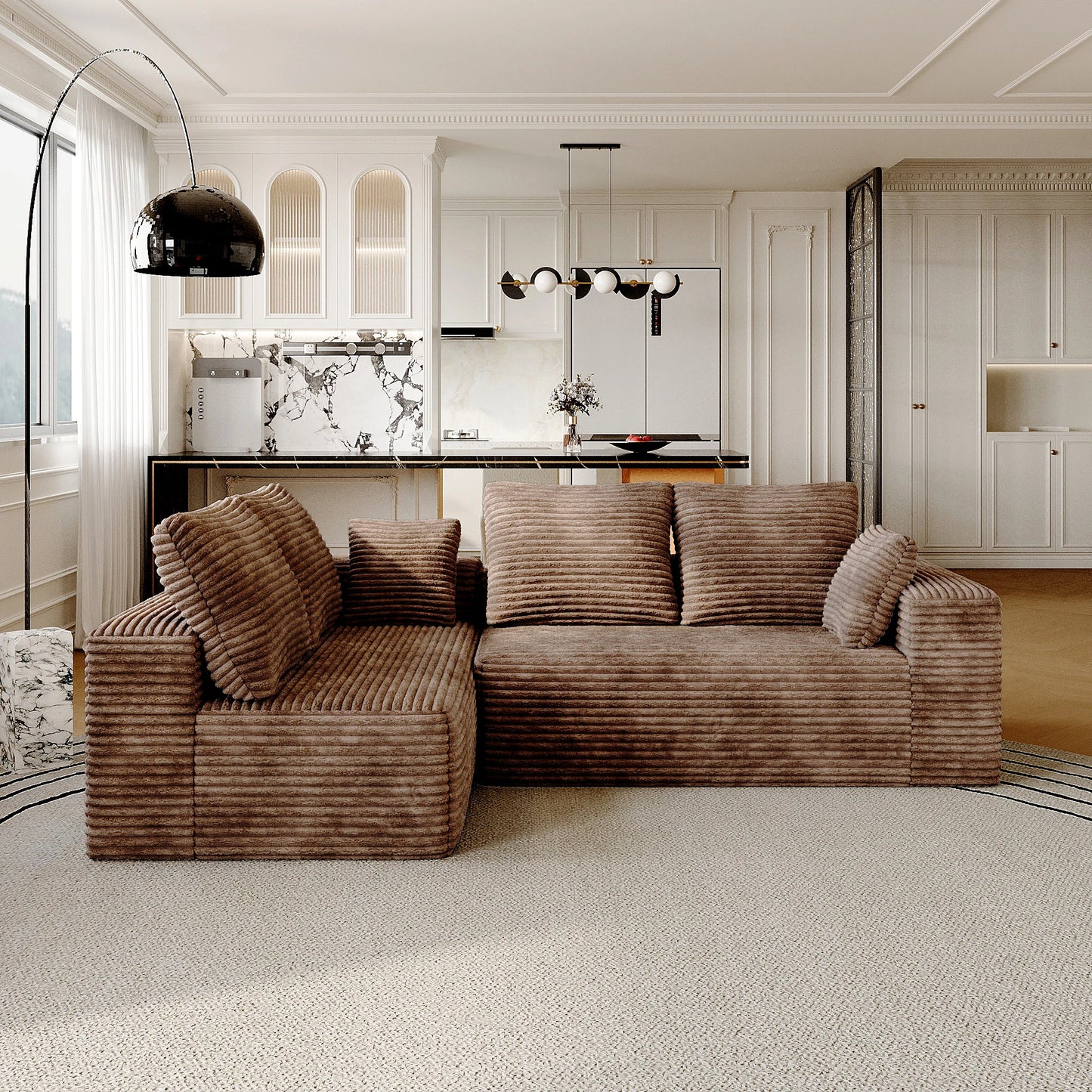 Modern Modular L-Shape Cloud Sectional Sofa