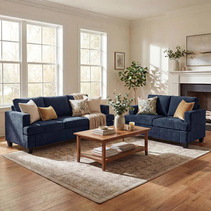 Cozy Cloud Deep Seat Chenille Sofa & Loveseat Set
