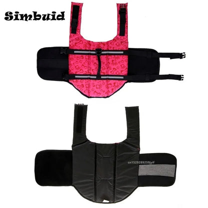 Reflective Adjustable High-Buoyancy Dog Life Jacket