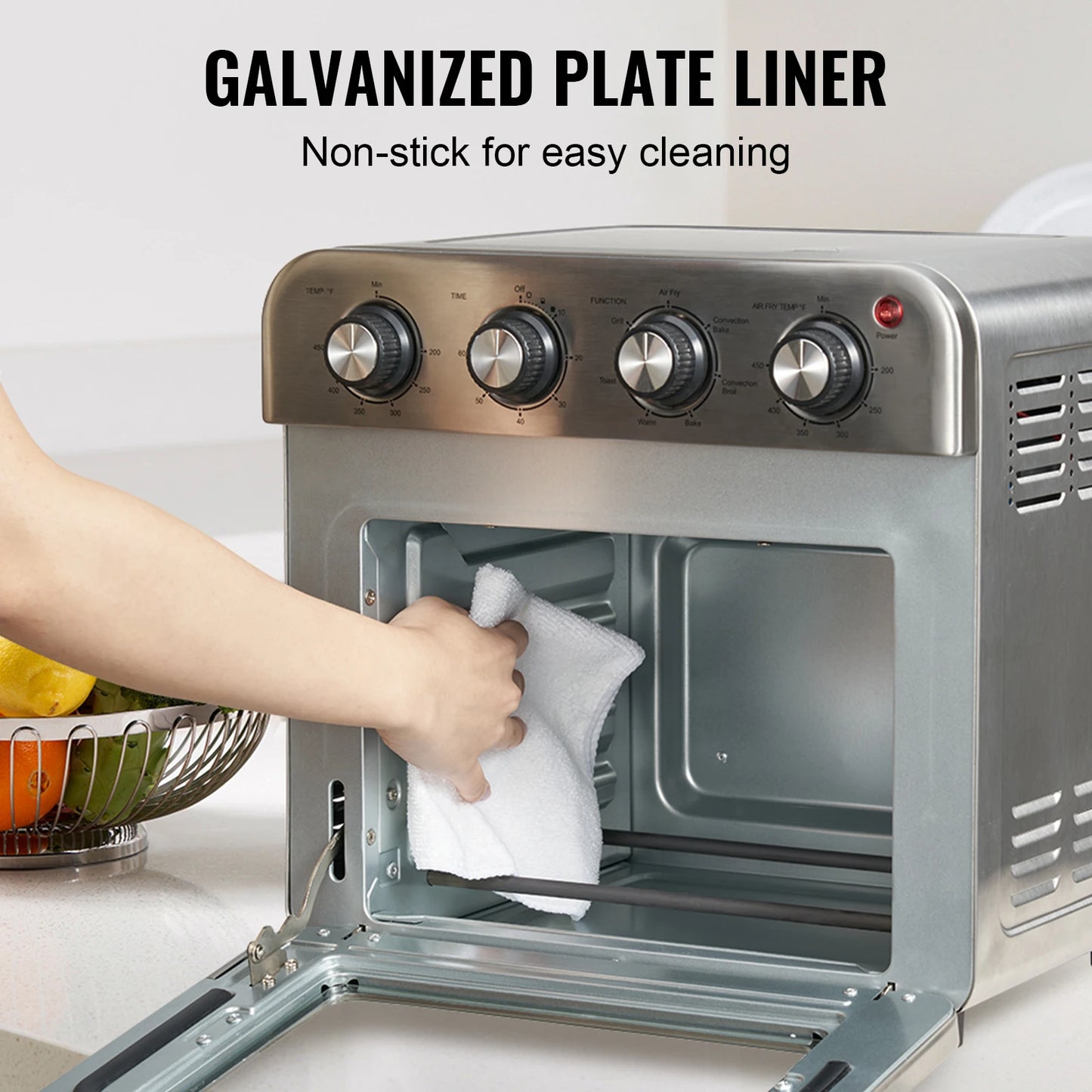 18L Stainless Steel Air Fryer Toaster Oven