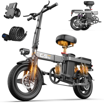 750W Folding Electric Bike Adult Commuter