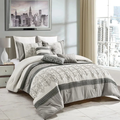 Luxury 7-Piece Full/Queen Comforter Set