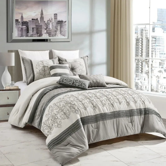 Luxury 7-Piece Full/Queen Comforter Set