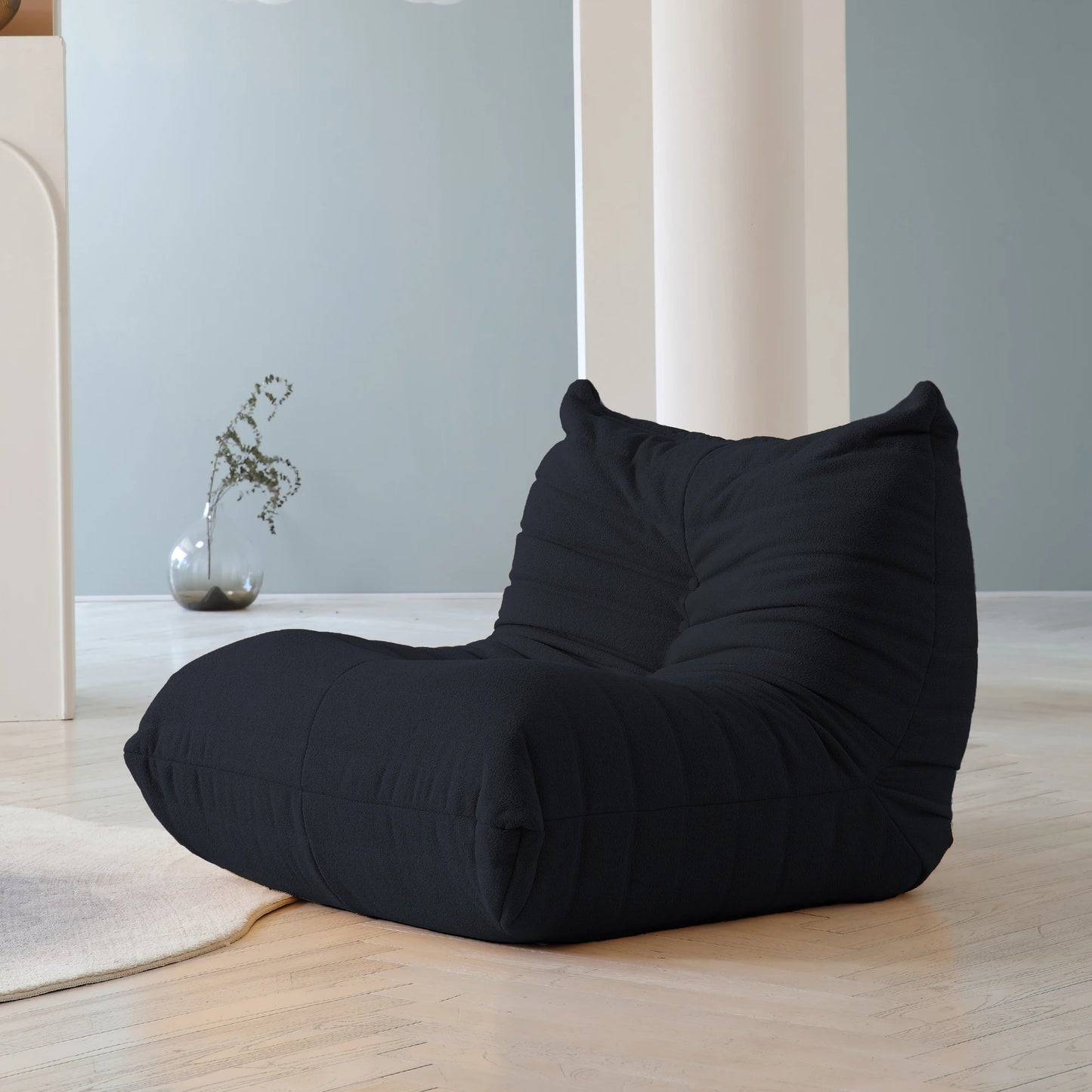 Comfy Teddy Fabric Bean Bag Sofa Chair