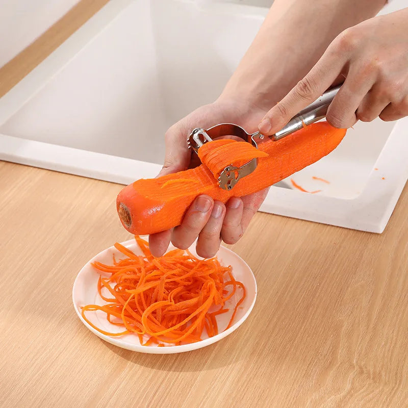 3-in-1 Stainless Steel Vegetable Peeler Grater