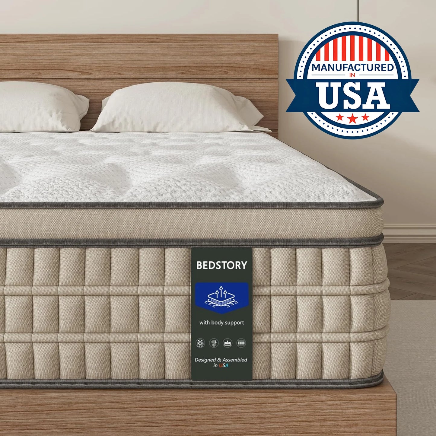 12-Inch Hybrid Gel Memory Foam Mattress