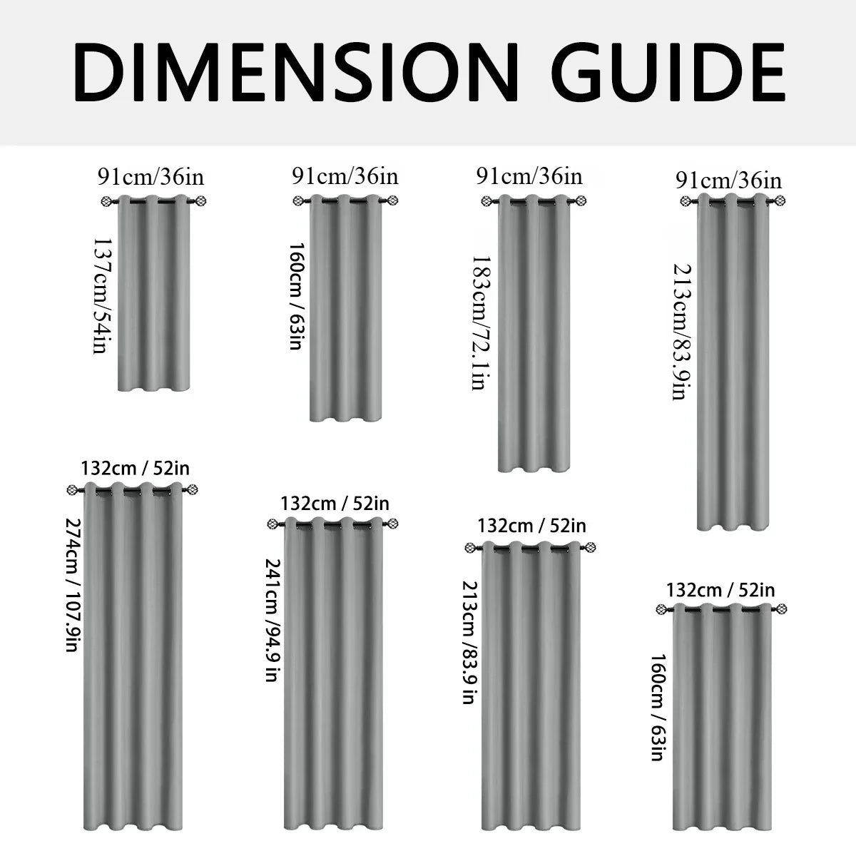 Modern 100% Blackout Solid Window Curtains