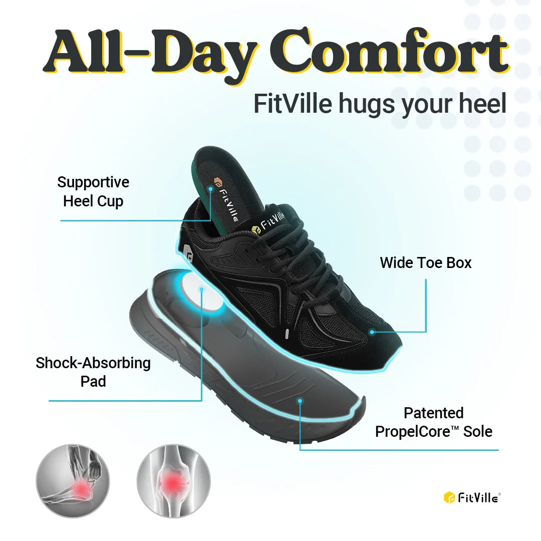 FitVille Extra Wide Arch Support Sneakers